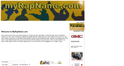 Desktop Screenshot of myrapname.com